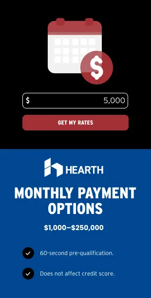 Hearth Monthly Payments Options