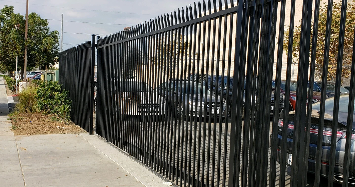 Iron Security Fence for Los Angeles Commercial Property