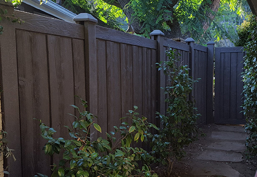 Brown Composite Privacy Fence Installation Compton, CA