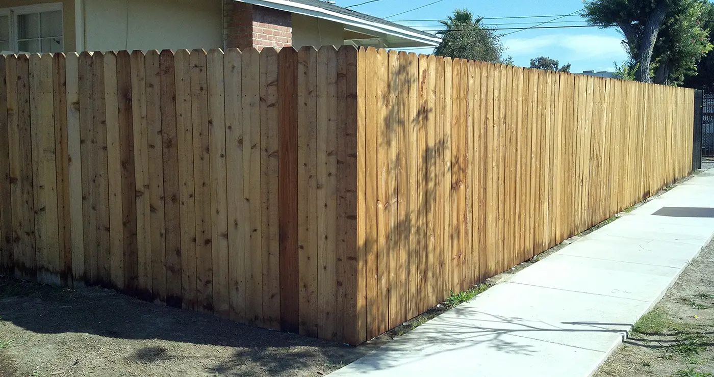 Residential Wood Privacy Fence Installation Los Angeles
