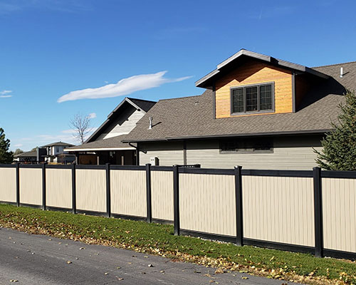LA Black Vinyl Privacy Fencing