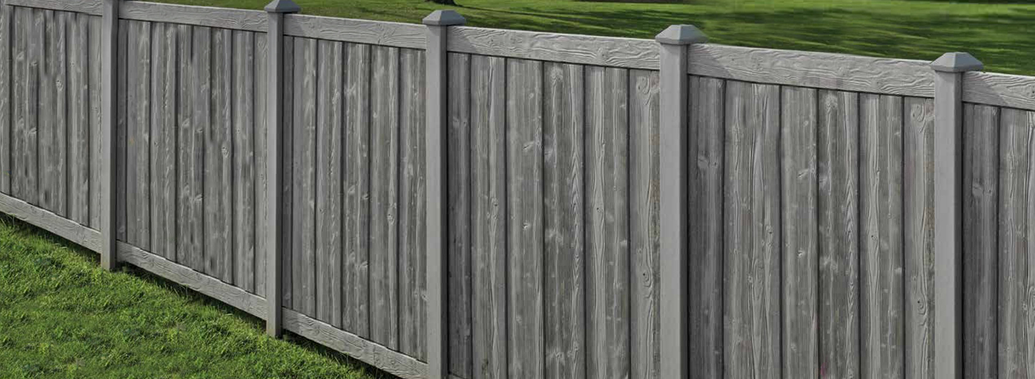 Bufftech Textured Wood Grain Vinyl Fencing