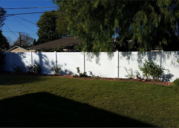 Vinyl Privacy Fence Installation in Whittier